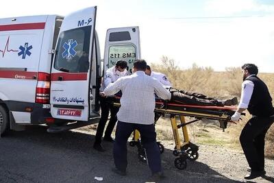 شاخ‌به‌شاخ مرگبار دو خودروی شاسی‌بلند در جاده مهاباد–بوکان؛ ۱۴ نفر مصدوم شدند