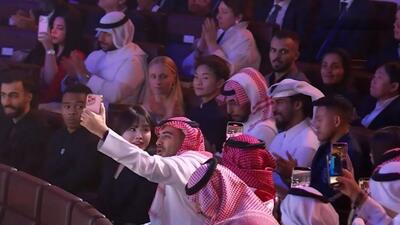 لحظه اعلام سالم الدوساری به عنوان مرد سال فوتبال آسیا
