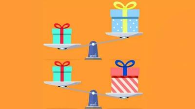  تست هوش برای سنجش هوش: در عرض 5 ثانیه مشخص کنید کدام جعبه کادو سنگین‌ترین است!