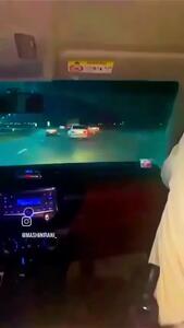  لحظات دلهره‌آور تعقیب و گریز پلیس با یک سمند