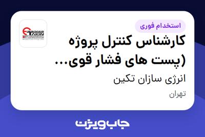  استخدام کارشناس کنترل پروژه (پست های فشار قوی برق) در انرژی سازان تکین