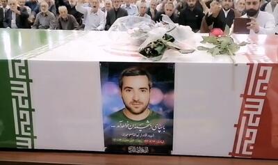  مراسم تشییع شهید اقتدار ابوالقاسم مهری در اسلامشهر