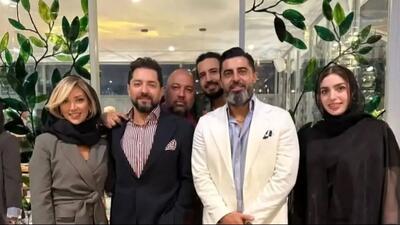  نگاهی به گل‌آرایی مجلل و اعیانی افتتاحیه رستوران ویلو بهرام رادان + عکس