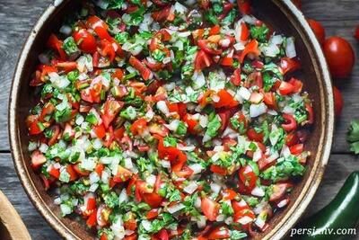طرز تهیه سالاد مکزیکی پیکو دی گالو ، سالاد معروف و خوشمزه با مواد اولیه کم