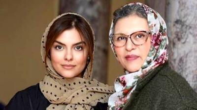  عکس ها /  تصویری عاشقانه از رویا تیموریان و دخترش دنیا مدنى بازیگر نقش فرناز سریال رهایم نکن در سن ۶۵سالگی