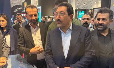 بازدید وزیر صمت از غرفه چادرملو در متافو تبریز