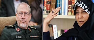فاطمه هاشمی به رحیم صفوی: در استخر نمی‌شود توسط دشمن شهید شد؟