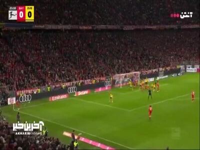گل اول بایرن مونیخ توسط هری کین در دقیقه 22