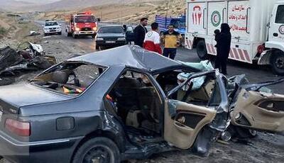 واژگونی مرگبار خودروی ال‌۹۰؛ دو سرنشین زن جان باختند