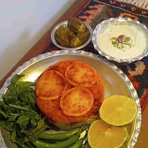  ته چین گوشت قلقلی با سماق