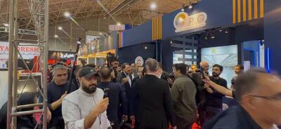  بازدید وزیر صمت از غرفه چادرملو در متافو تبریز
