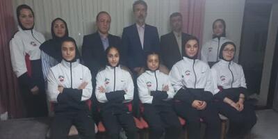  بدرقه تیم ووشو دختران مازندران جهت اعزام به مسابقات المپیاد استعدادهای برتر ورزش کشور