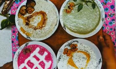  طرز تهیه ماست با سبزی خوردن و گردو مزه ای بهشت!