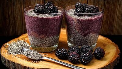  طرز تهیه صبحانه بدون قند : اسموتی دانه چیا برای کاهش وزن !