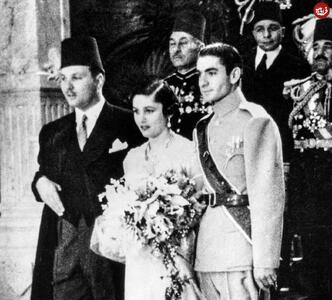  عکس/ فوزیه فواد و محمدرضا پهلوی پس از مراسم عروسی ۸۷ سال پیش در مصر | اقتصاد24