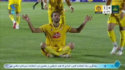 گل اول فجر سپاسی به شمس آذر قزوین (شروین بزرگ)