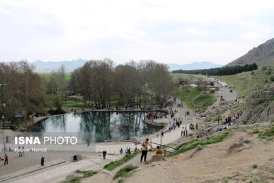  نفس‌های آخر چشمه باستانی بیستون