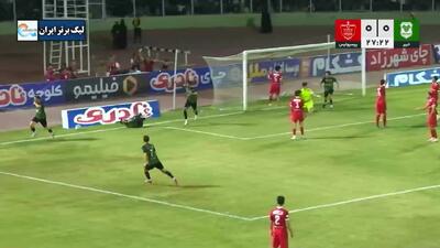 گل اول خیبر به پرسپولیس در دقیقۀ ۲۸ / خیبر ۱ - ۰ پرسپولیس
