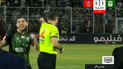  خلاصه بازی خیبر 2 - پرسپولیس 1