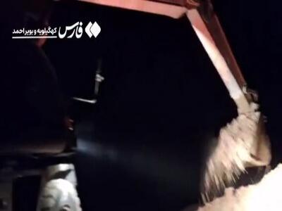  ۱۰ ساعت تلاش شبانه برای نجات ۲۰ لیتر آب در ثانیه در گچساران
