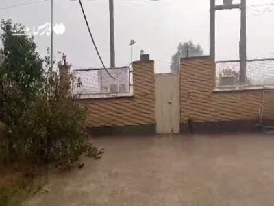 فیلم/ بارندگی شدید در شمال هرمزگان