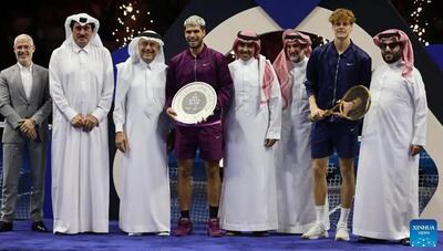  نمایش قدرت اقتصادی عربستان در تنیس؛ سینر با جایزه ۶ میلیون دلاری قهرمان «Six Kings Slam» شد
