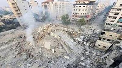  تصاویری از بمباران شدید غزه توسط جنگنده‌های اسرائیل