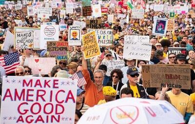  کمپین «نه به پادشاه» در برابر اقتدارگرایی ترامپ