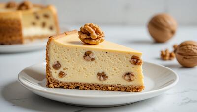  طرز تهیه چیزکیک گردویی، دسر نرم و خوشمزه