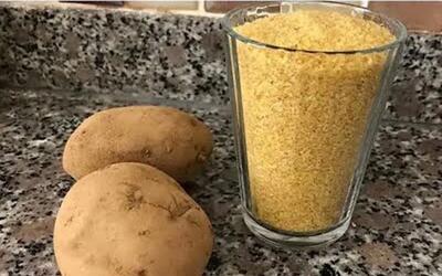  غذا با سیب زمینی / طرز تهیه قلقلی با سیب زمینی و بلغور