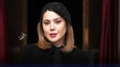 نگاهی به تیپ مشکی و خاص نازنین کریمی در مراسم اکران فیلم لاک‌پشت +عکس