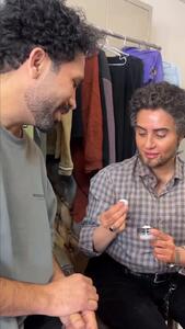 ساخت چشمان مصنوعی برای گریم مردانه الناز شاکردوست
