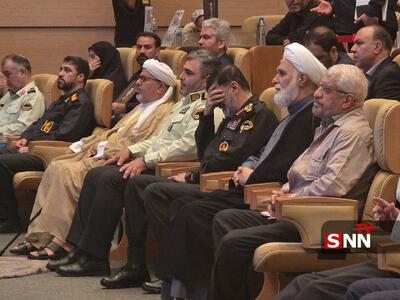  حضور سردار رادان در مراسم گرامیداشت شهدای جنگ ۱۲ روزه شهدا در کیش+ ویدئو