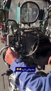  آپشن‌های خاص و عجیب موتور یک مرد قزوینی+فیلم