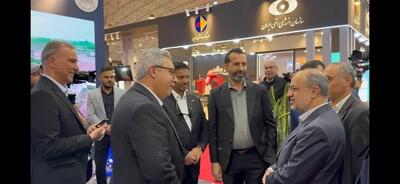  بازدید معاون معدنی وزیر صمت از غرفه چادرملو در متافو تبریز