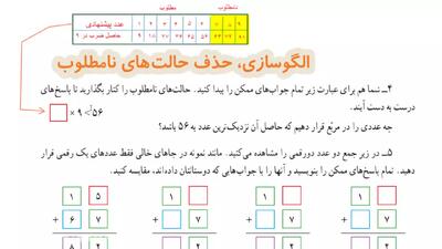  صفحه 47 ریاضی کلاس چهارم ابتدایی