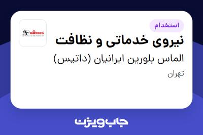  استخدام نیروی خدماتی و نظافت - خانم در الماس بلورین ایرانیان (داتیس)