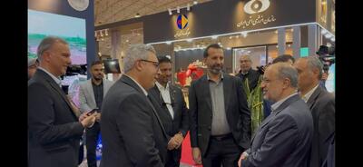  بازدید معاون معدنی وزیر صمت از غرفه چادرملو در متافو تبریز