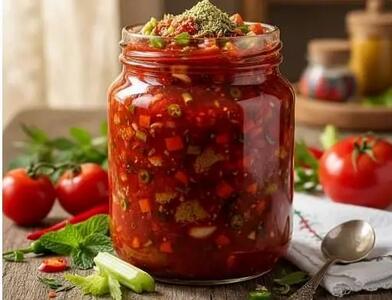  طرز تهیه ترشی گوجه فرنگی رنده شده؛ راهنمای یک ترشی خوشمزه و پاییزه