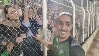  اشک شوق همسر کاپیتان خیبر پس از برد مقابل پرسپولیس