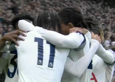  گل اول تاتنهام به استون ویلا (بنتانکور)