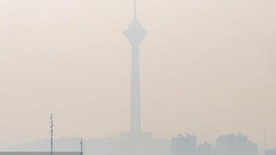 هوای تهران در وضعیت نارنجی و آلوده است