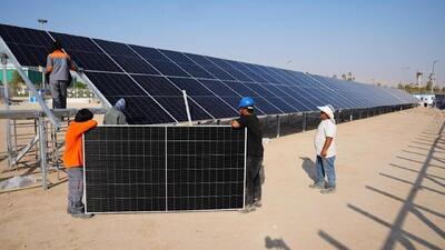  نصب پنل‌های خورشیدی در نیروگاه ۱۵.۲ مگاواتی آغاز شد