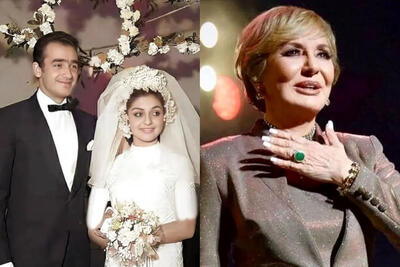  آلبوم عروسی گوگوش در ۱۷ سالگی  به همراه مادرشوهر مهربانش