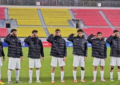 سلام نظامی نوجوانان ایران در بازی مقابل میزبان