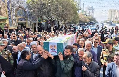  پیکر جانباز شهید در مشهد تشییع و خاکسپاری شد