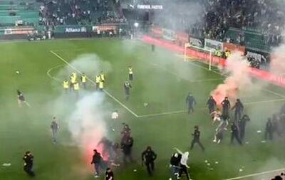  پرتاب نارنجک دربی فوتبال اسرائیل را به تعطیلی کشاند