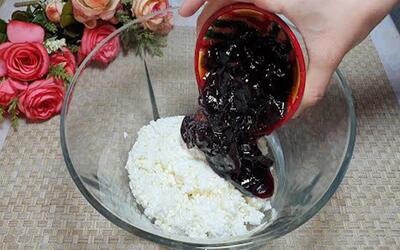  پنیر و مربا را مخلوط کنید : طرز تهیه شیرینی سریع و آسان با مربا و پنیر