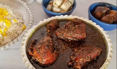  طرز تهیه خوراک مرغ ترش مازندرانی خیلی راحت و سریع و خوشمزه !