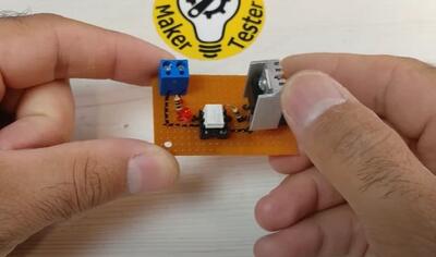  ساخت رله جامد AC بی صدا و ایمن با ترایاک و اپتوکوپلر؛ آموزش گام به گام